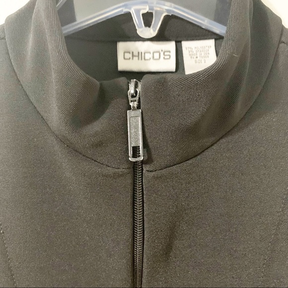 Chico’s Ponte Fabric Fully Front Zipped Layering Vest Similar to Travelers Line - Picture 10 of 11